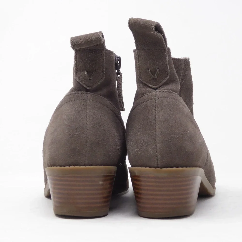 Vionic Women Ankle Boots Taupe Suede Vera Orthotic Size 7